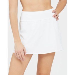 Spanx Get Moving Skort White Skirt Shorts Exercise Sports Tennis Running Mini XS